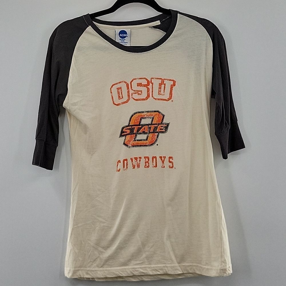 3 For$20 NCAA Cream tee-shirt w/ Gray sleeves size L